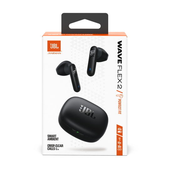 JBL WAVE FLEX 2 ワイヤレスイヤホン JBL Wave Flex 2, black - True wireless earphones, JBLWFLEX2BLK イヤホン